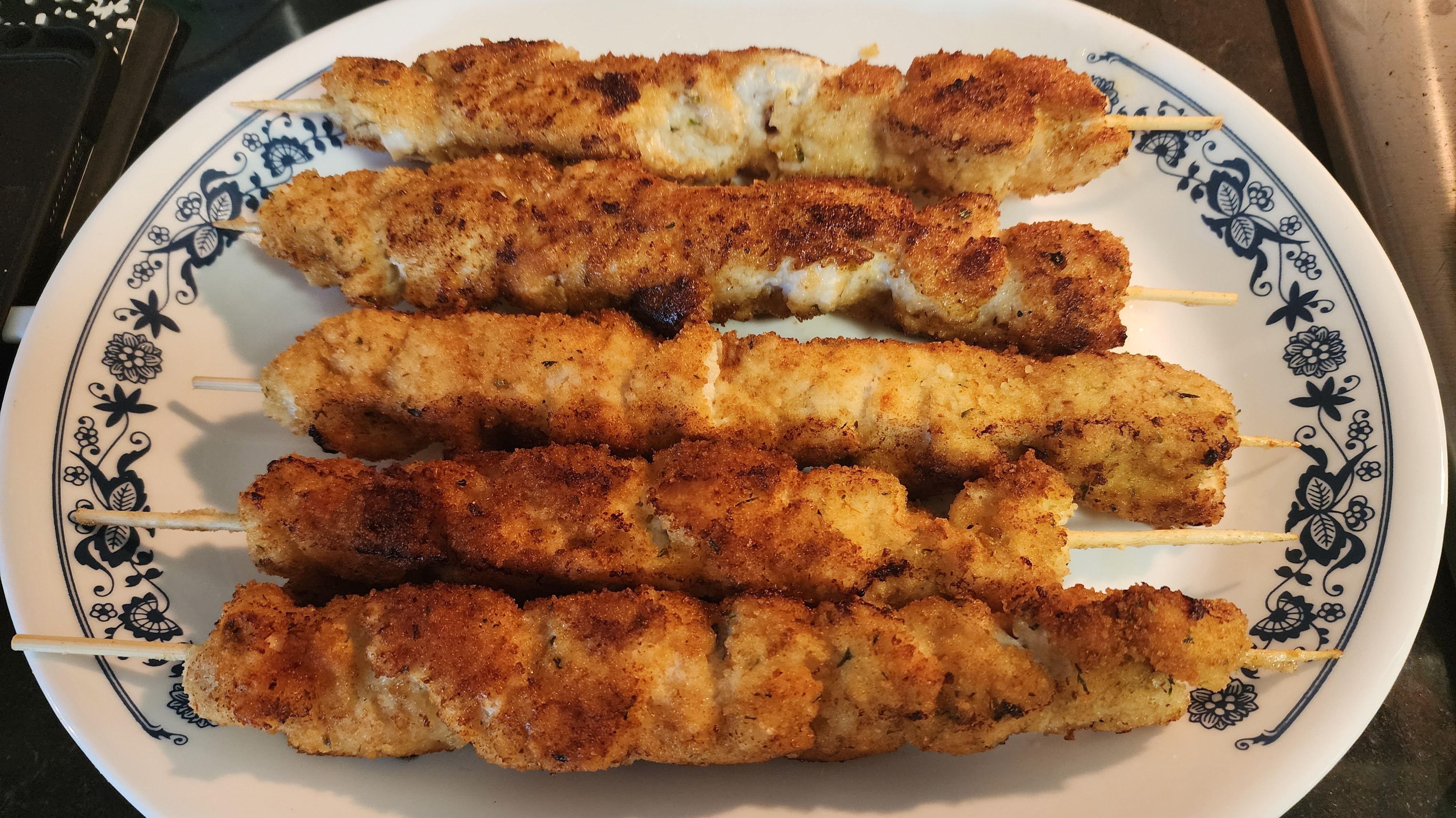Caesar Chicken Skewers
